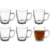 Secret de Gourmet Koffie/thee glazen - 6x - glas - 340 ml