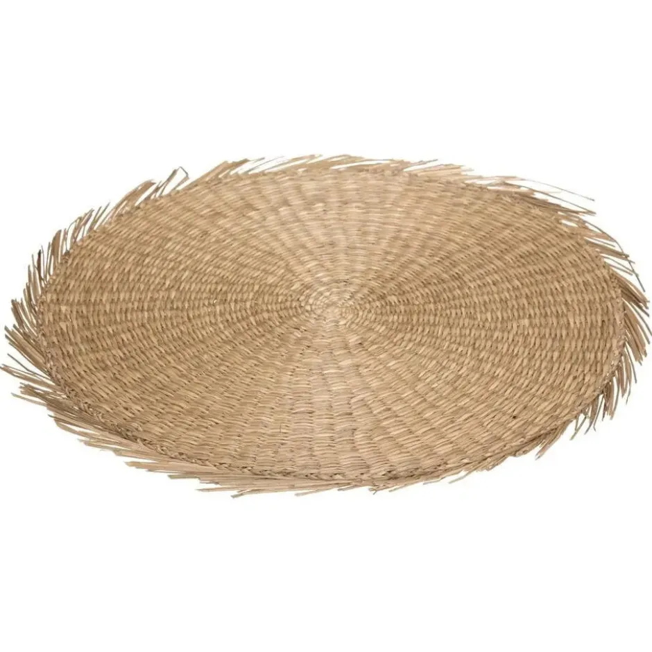Secret de Gourmet Placemat - raffia naturel - rond - 38 cm
