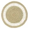 Secret de Gourmet Placemat - zeegras naturel - rond - 38 cm