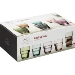 Secret de Gourmet water/sap glazen Rodrig - 6x stuks - 280 ml