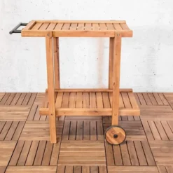 Sens-Line - Toby Tuin Trolley - 76x50x77 - Acaciahout