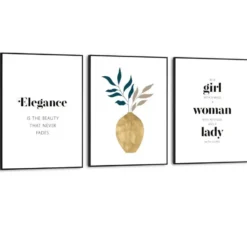 Set poster met lijst - Elegant