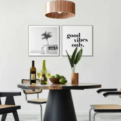 Set poster met lijst - Good Vibes