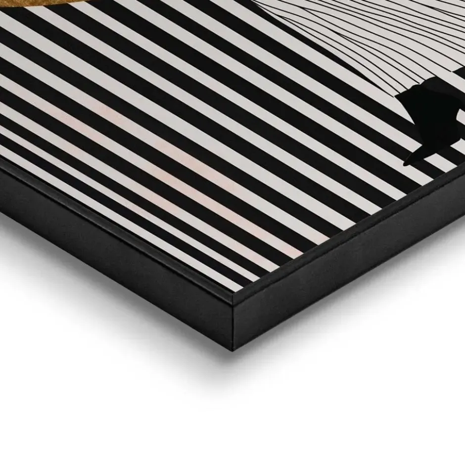 Set poster met lijst - Gouden details
