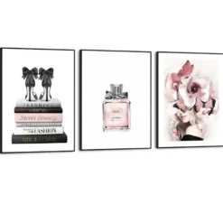 Set poster met lijst - Parijse Elegantie
