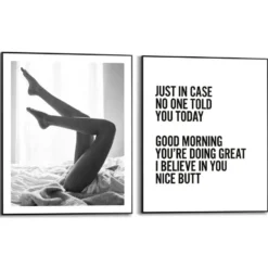 Set poster met lijst - Positieve Start
