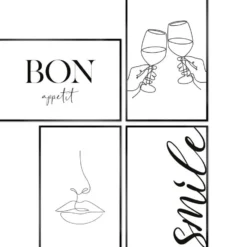 Set poster met lijst - Proost