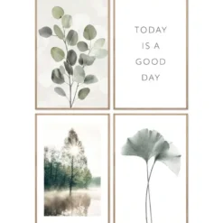 Set poster met lijst - Stil geluk