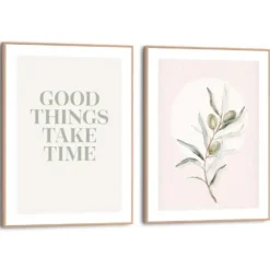 Set poster met lijst - Stille Groei
