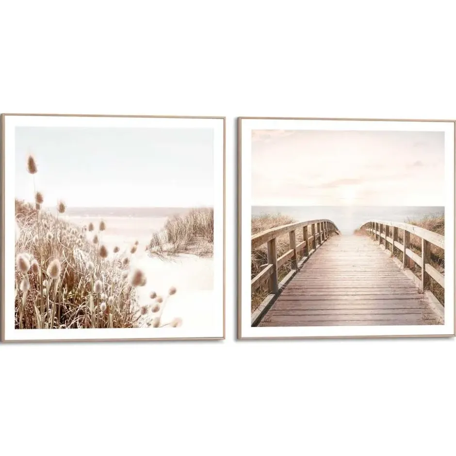 Set poster met lijst - Strand