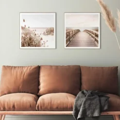 Set poster met lijst - Strand