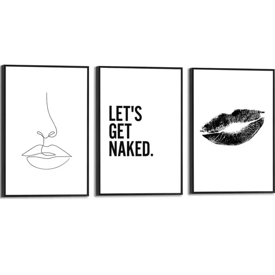 Set poster met lijst - Vrouw