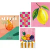 Set poster met lijst - Zomerse set