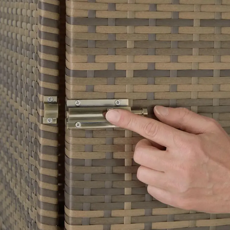 Set van 2 Aluminium Rotan Ligstoelen - Natuur - Inclusief Bijzettafel Hoes