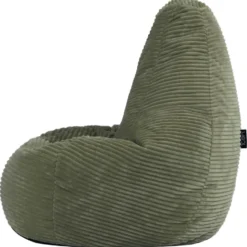 Set van 2 icon Kinderzitzakken Dalton - Corduroy Zitzak - Saliegroen