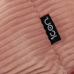 Set van 2 icon Kinderzitzakken Dalton - Corduroy Zitzak - Oud roze