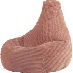 Set van 2 icon Kinderzitzakken Dalton - Corduroy Zitzak - Oud roze