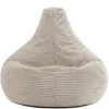 Set van 2 icon Zitzak Dalton - Corduroy Zitzak Volwassenen - Beige