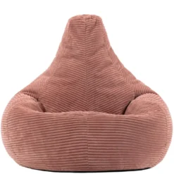 Set van 2 icon Zitzak Dalton - Corduroy Zitzak Volwassenen - Oud roze