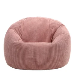 Set van 2 icon Zitzak Kingston - Corduroy Zitzak Volwassenen - Oud roze