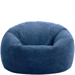 Set van 2 icon Zitzak Kingston - Corduroy Zitzak Volwassenen - Denimblauw