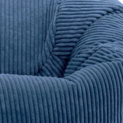 Set van 2 icon Zitzak Kingston - Corduroy Zitzak Volwassenen - Denimblauw