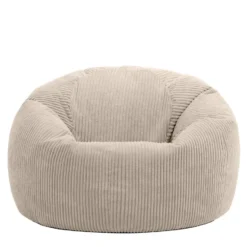 Set van 2 icon Zitzak Kingston - Corduroy Zitzak Volwassenen - Beige