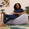 Set van 2 icon Zitzak Kingston - Corduroy Zitzak Volwassenen - Paars