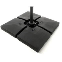 Set van 4 Parasoltegels (104 kg) - voor Parasol met Kruisvoet - Zwart