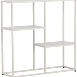 Sidetable Beige Metaal - 80x26x80cm - Staal