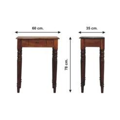 Sidetable - Franse vintage - Kastanjebruine