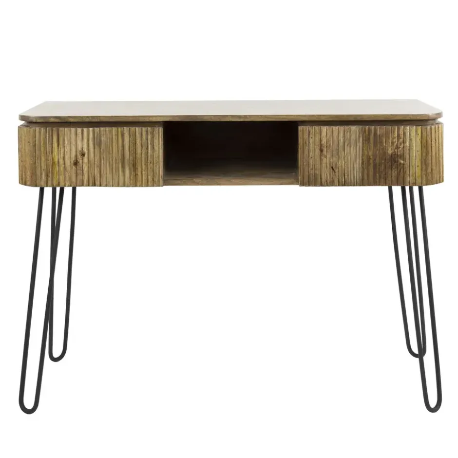 Sidetable Maria mangohout 2 lades - 40x110x77 cm - Mangohout - Bruin