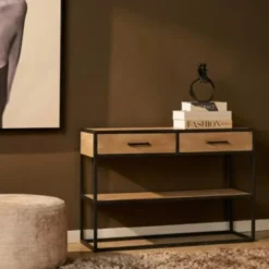 Sidetable Naturel Hout - 120x35x76cm - Dakota