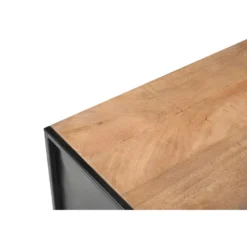 Sidetable Naturel Mangohout - Metaal - 120x35x75cm - Elin