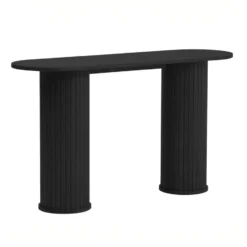 Sidetable Zwart Eikenhout - 130x40x75cm - Nola