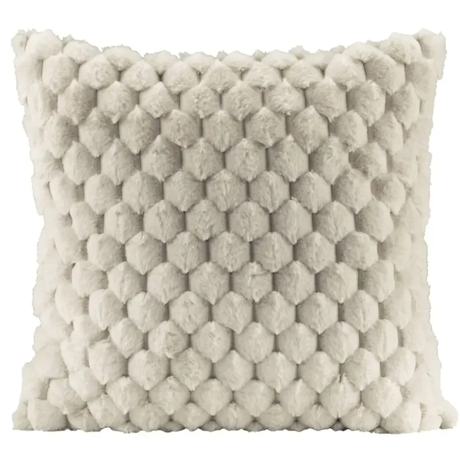 Sierkussen Cynthia - ivoor - 45x45 cm