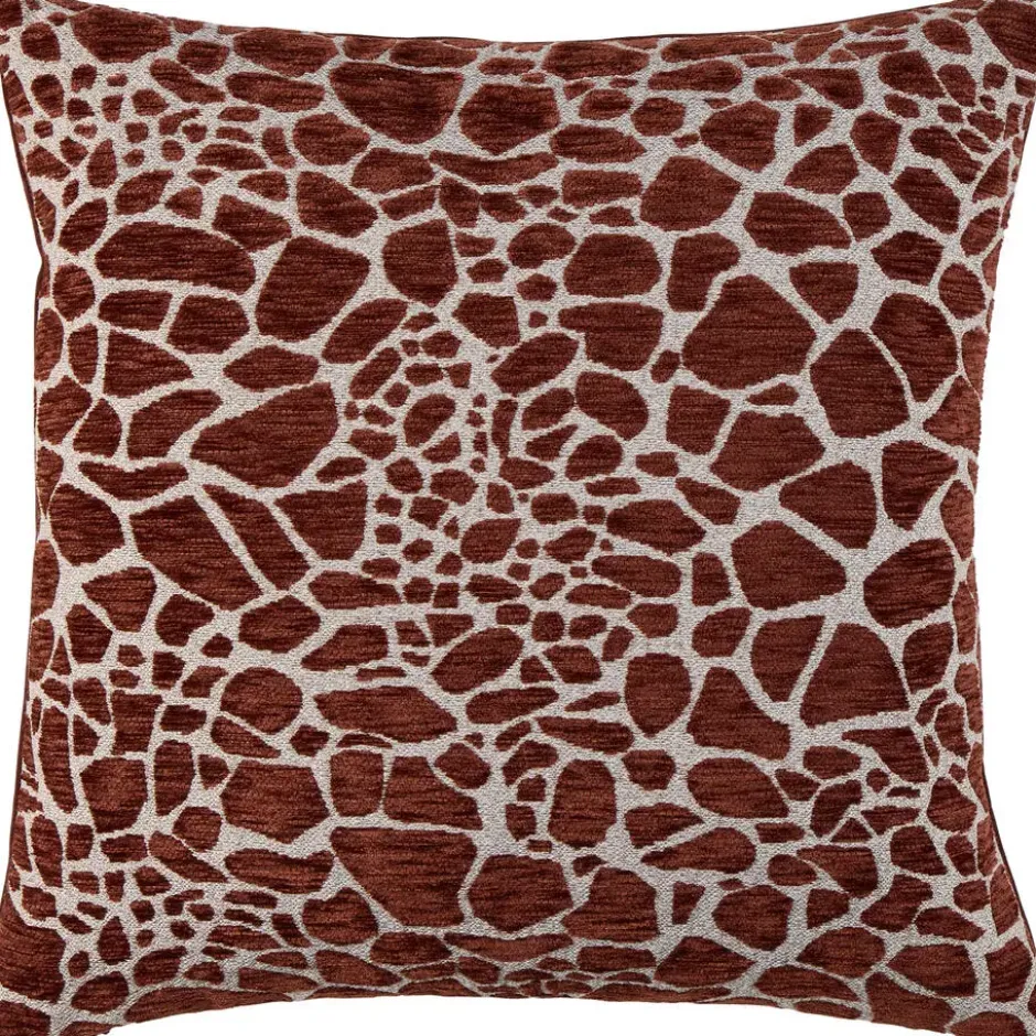 Sierkussen Giraffe - bruin - 45x45 cm