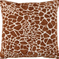 Sierkussen Giraffe - terra - 45x45 cm