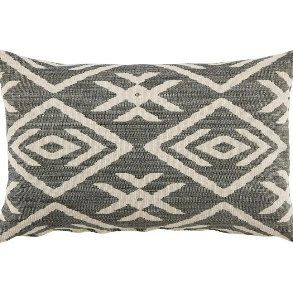 Sierkussen Joep - antraciet/off-white - 35x55 cm
