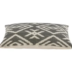 Sierkussen Joep - antraciet/off-white - 35x55 cm