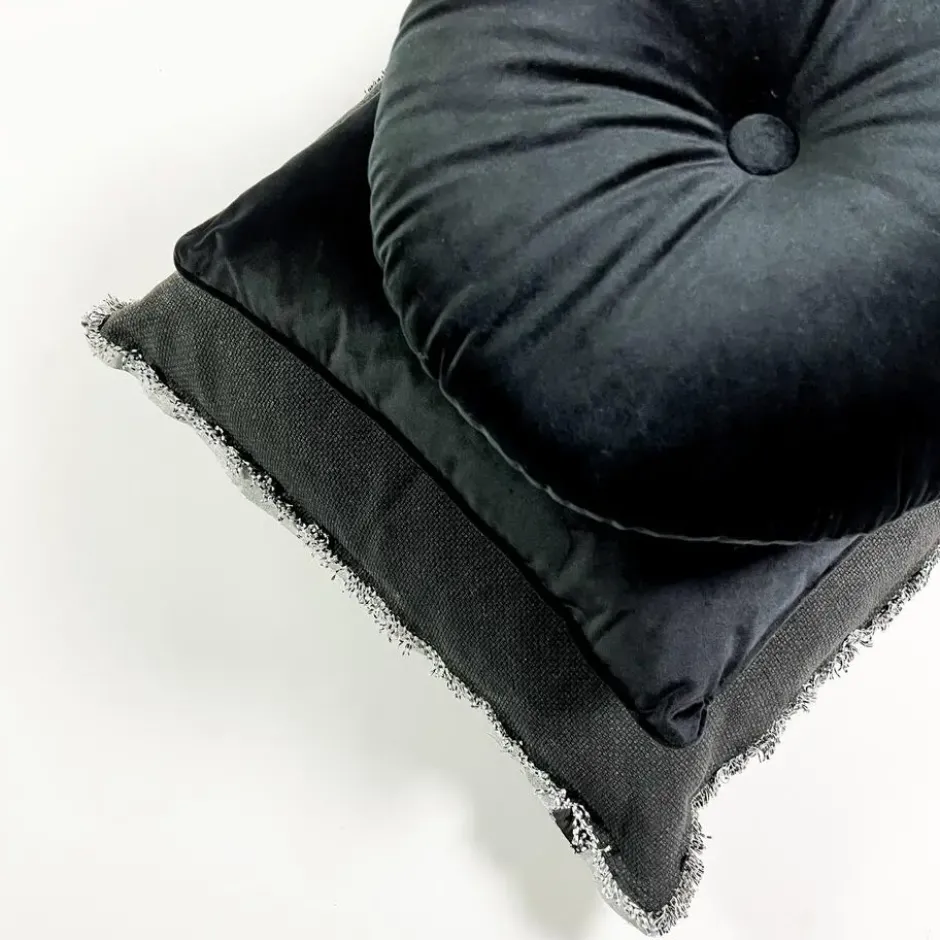 Sierkussen Olly - Raven - Ø38 cm