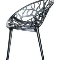 Siesta Crystal stapelbare stoel - Black Transparant
