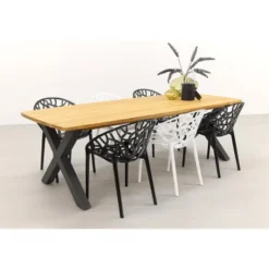 Siesta Crystal stapelbare stoel - Black Transparant