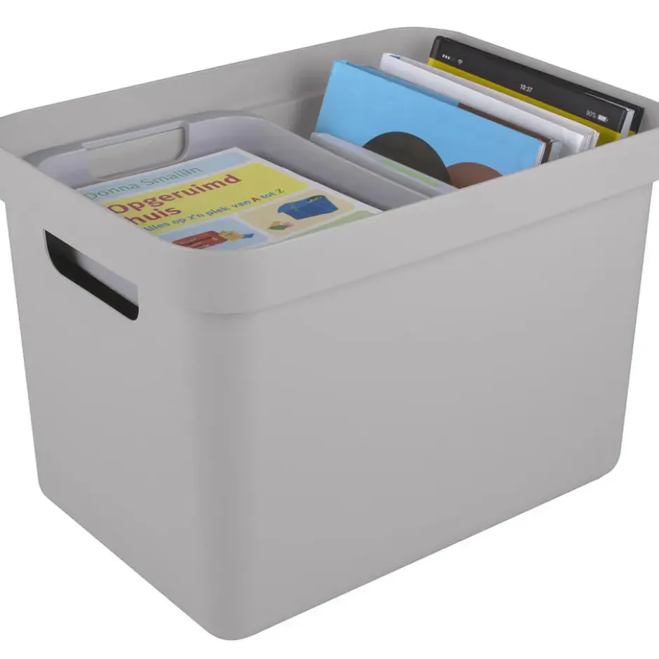 Sigma home opbergbox 18L grijs