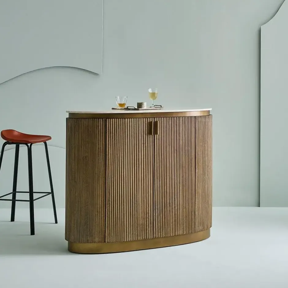 Signature - BUREN Buffet - Bruin - 104x120x50 cm