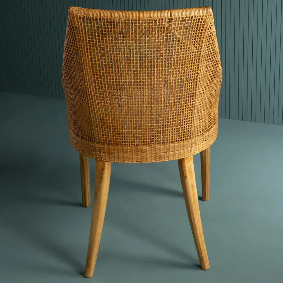 Signature - JULIE rotan eetkamerstoel - Naturel - 58x56x88 cm