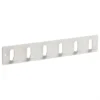 Siro Kapstok - 6 ophang haken - metaal - wit - 11 x 36 cm