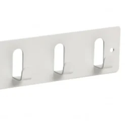 Siro Kapstok - 6 ophang haken - metaal - wit - 11 x 36 cm