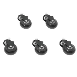 Skate wielen voor bureaustoel - Set van 5 - 50 mm