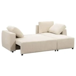 Slaapbank Novara - ecru - 85x230x155 cm
